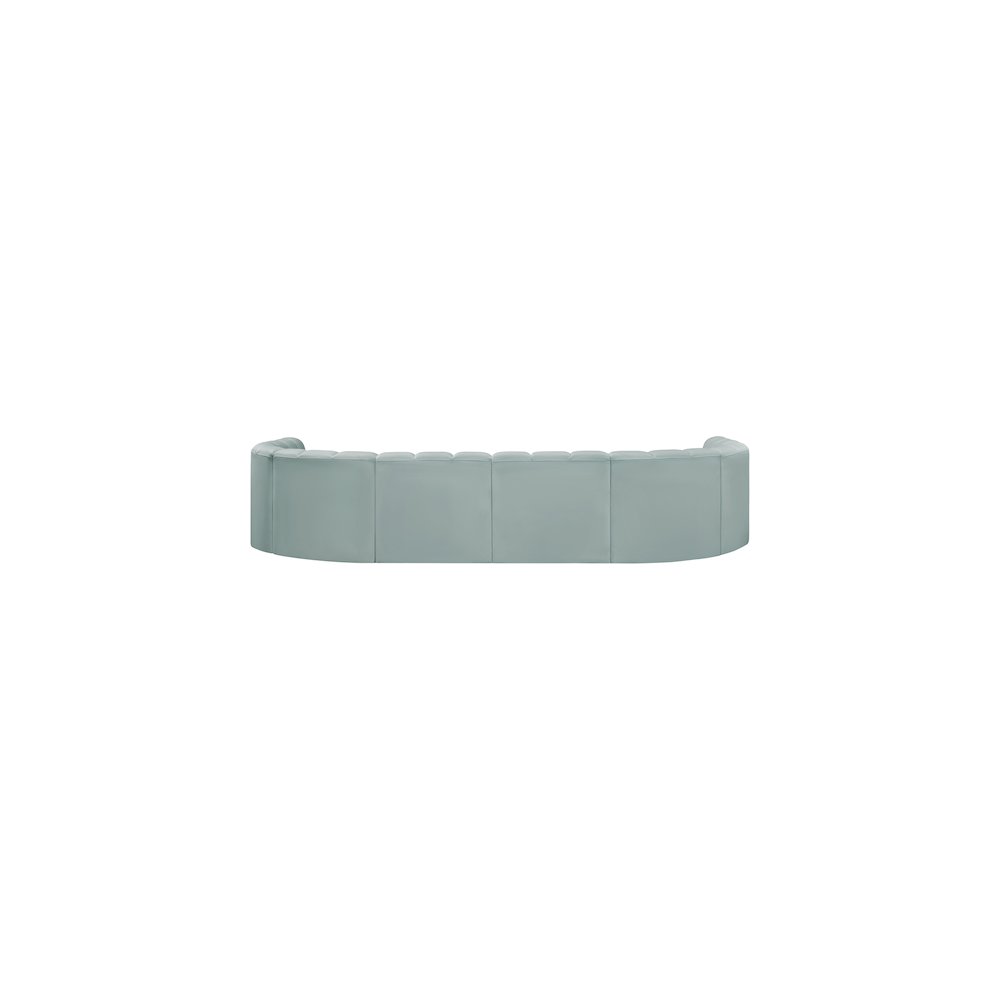Arc Mint Green Vegan Leather Modular Sofa