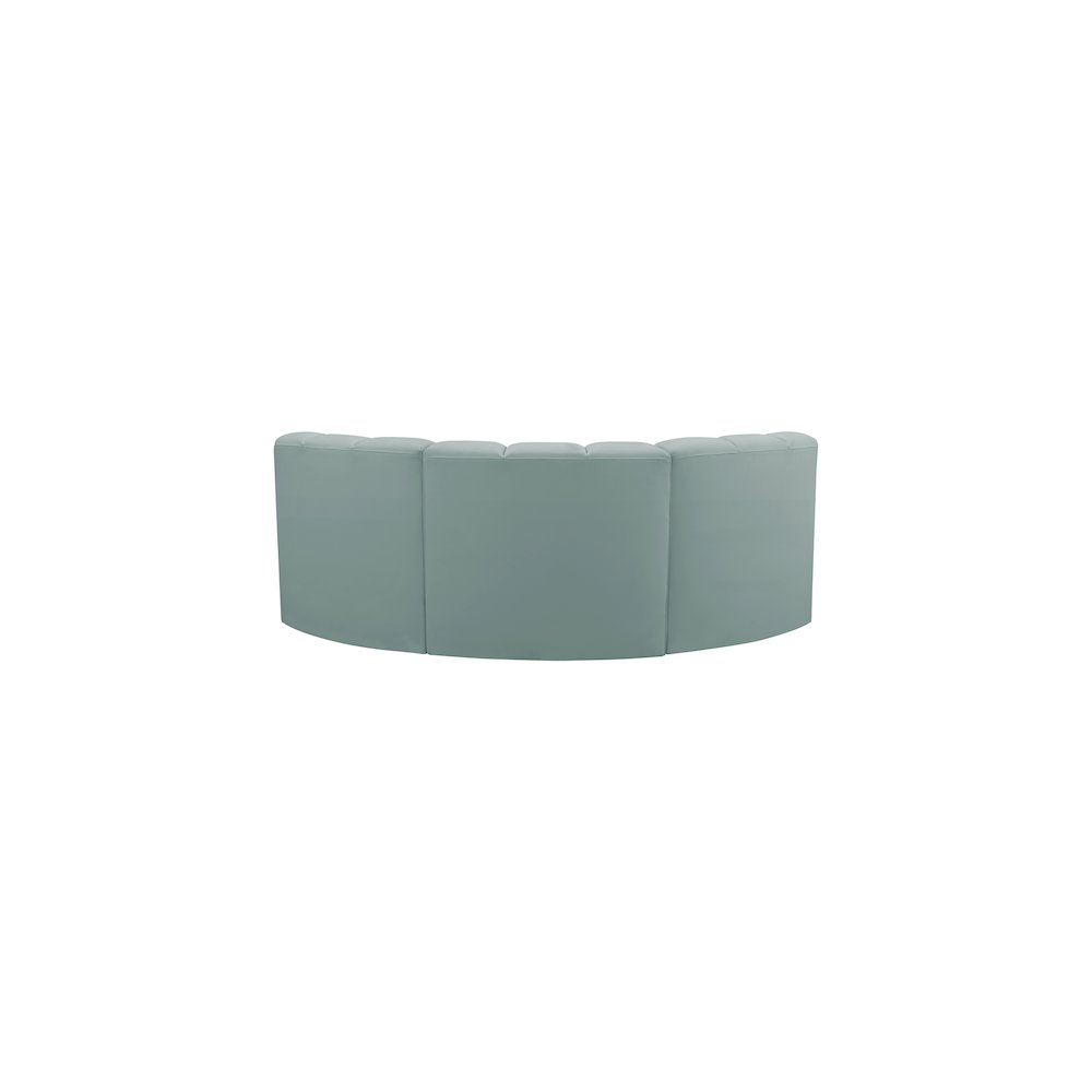 Arc Mint Green Vegan Leather Modular Sofa