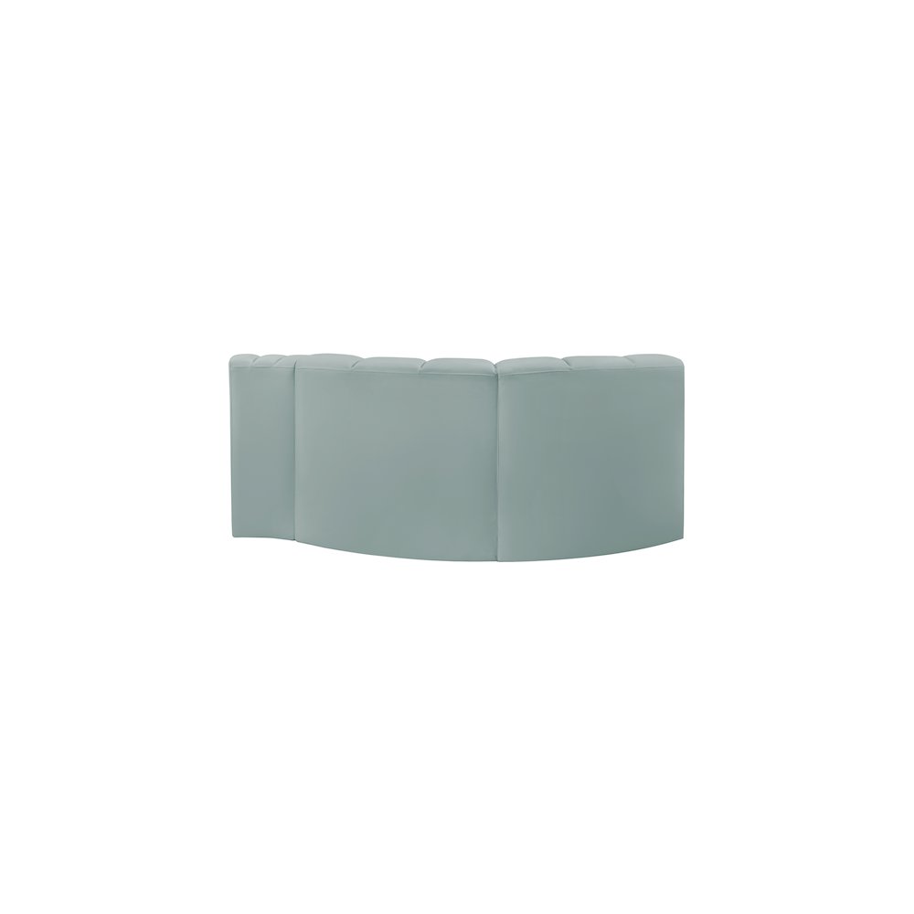 Arc Mint Green Vegan Leather Modular Sofa