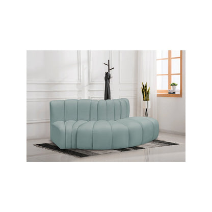 Arc Mint Green Vegan Leather Modular Sofa