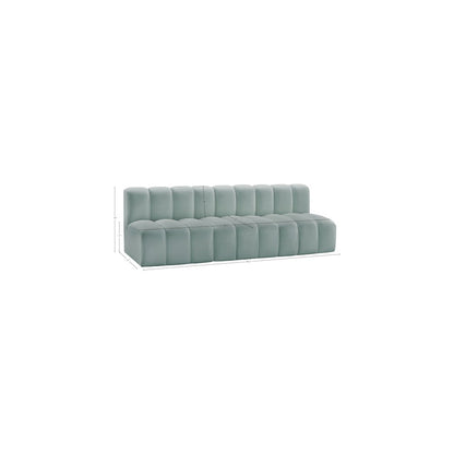 Arc Mint Green Vegan Leather Modular Sofa