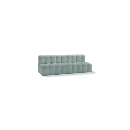 Arc Mint Green Vegan Leather Modular Sofa