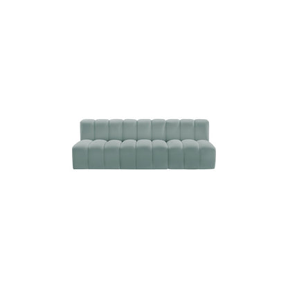 Arc Mint Green Vegan Leather Modular Sofa