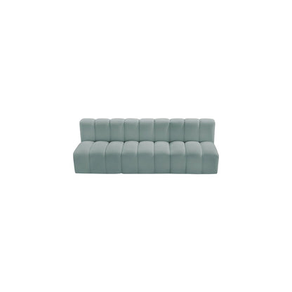 Arc Mint Green Vegan Leather Modular Sofa