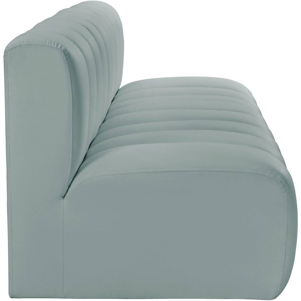 Arc Mint Green Vegan Leather Modular Sofa