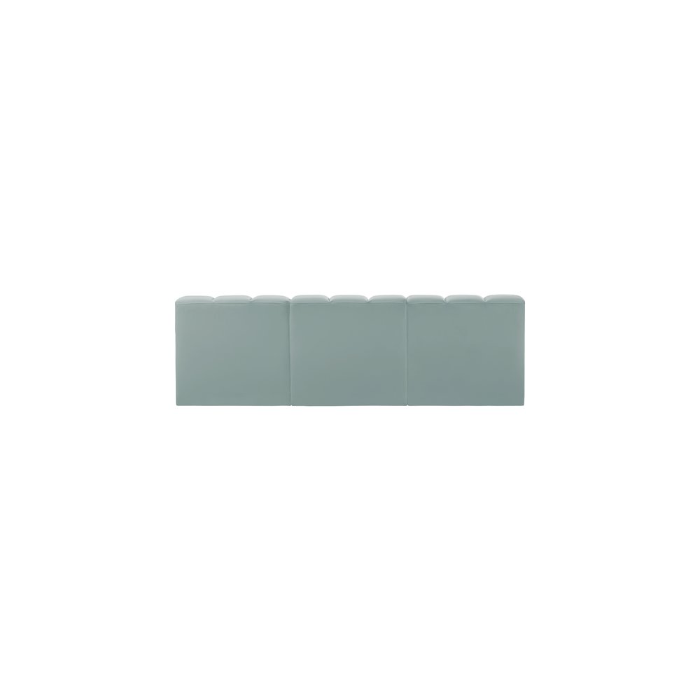 Arc Mint Green Vegan Leather Modular Sofa