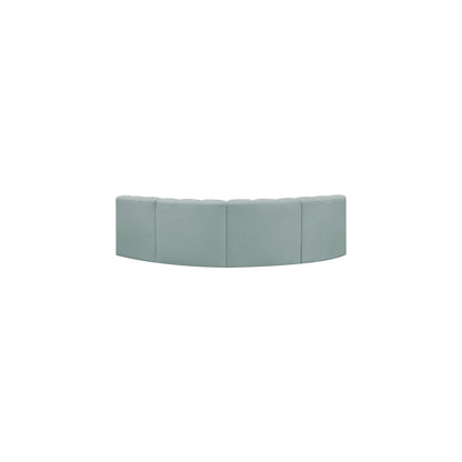 Arc Mint Green Vegan Leather Modular Sofa