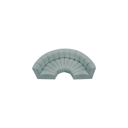 Arc Mint Green Vegan Leather Modular Sofa