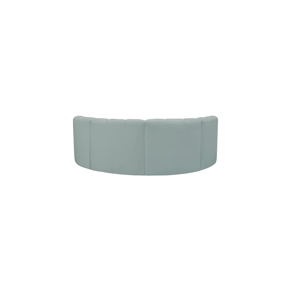 Arc Mint Green Vegan Leather Modular Sofa
