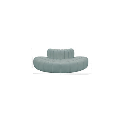 Arc Mint Green Vegan Leather Modular Sofa