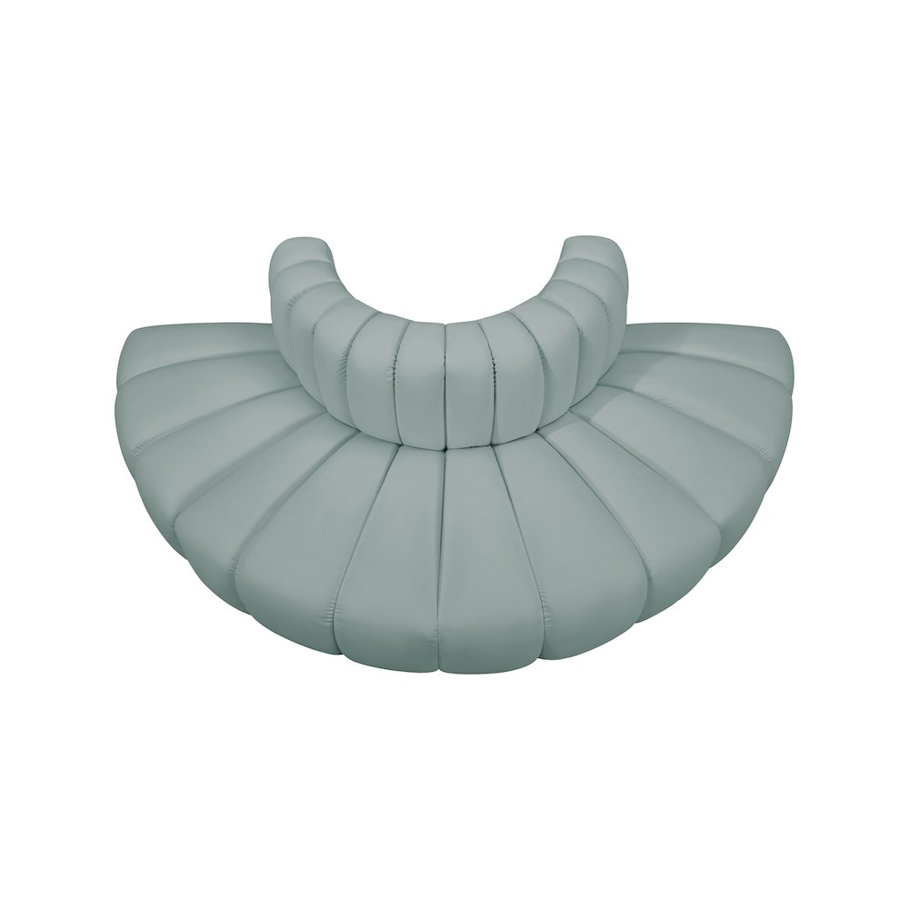 Arc Mint Green Vegan Leather Modular Sofa
