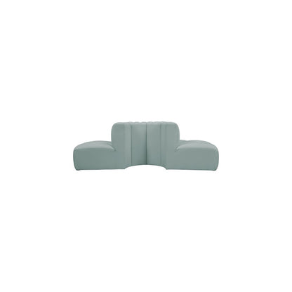 Arc Mint Green Vegan Leather Modular Sofa