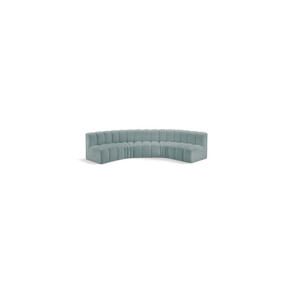 Arc Mint Green Vegan Leather Modular Sofa