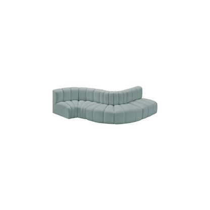 Arc Mint Green Vegan Leather Modular Sofa