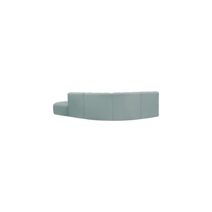 Arc Mint Green Vegan Leather Modular Sofa