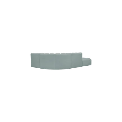Arc Mint Green Vegan Leather Modular Sofa