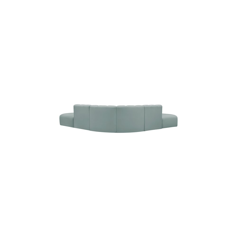 Arc Mint Green Vegan Leather Modular Sofa