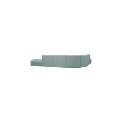 Arc Mint Green Vegan Leather Modular Sofa