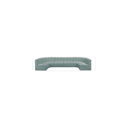 Arc Mint Green Vegan Leather Modular Sofa