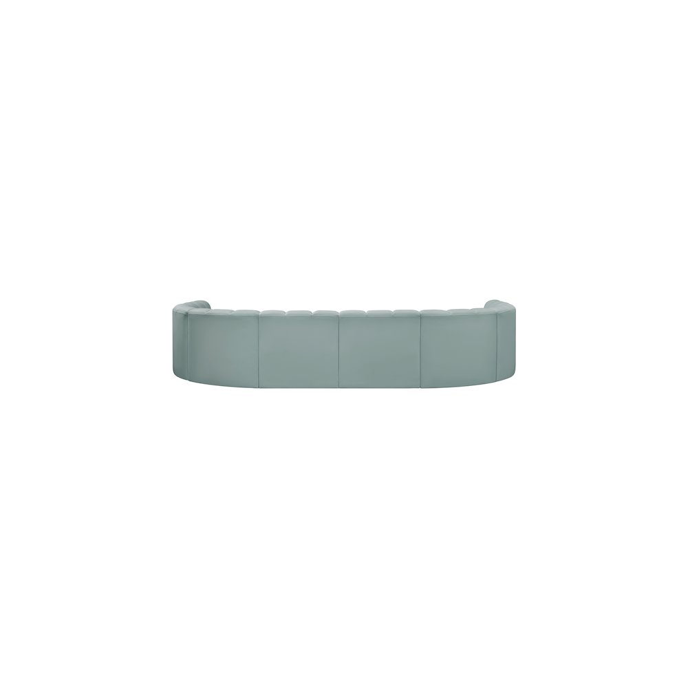 Arc Mint Green Vegan Leather Modular Sofa