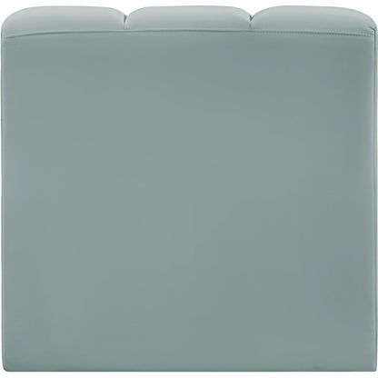 Arc Mint Green Vegan Leather Straight Chair