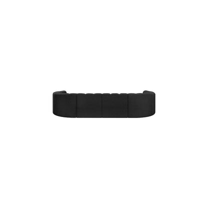 Arc Black Boucle Fabric Modular Sofa