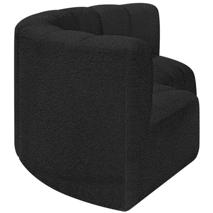 Arc Black Boucle Fabric Modular Sofa