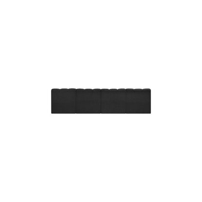 Arc Black Boucle Fabric Modular Sofa