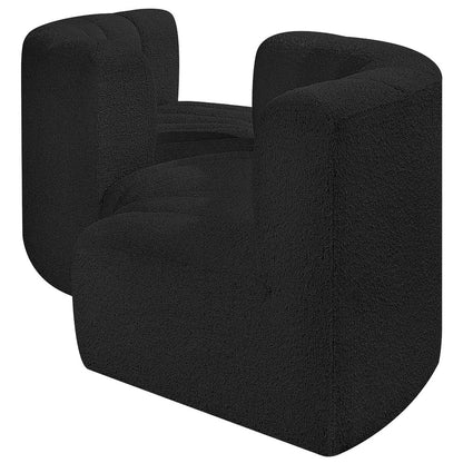 Arc Black Boucle Fabric Modular Sofa