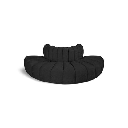 Arc Black Boucle Fabric Modular Sofa