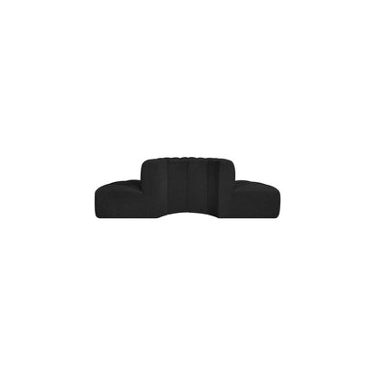 Arc Black Boucle Fabric Modular Sofa