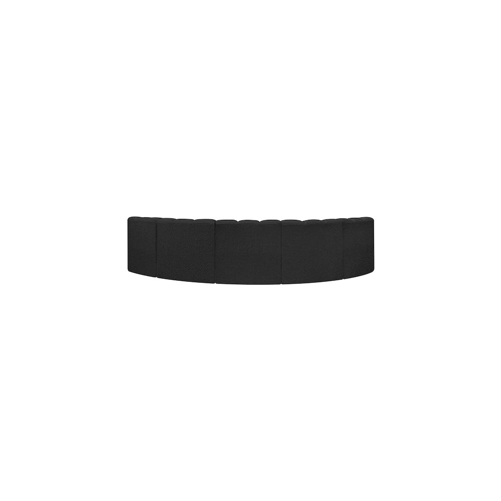 Arc Black Boucle Fabric Modular Sofa