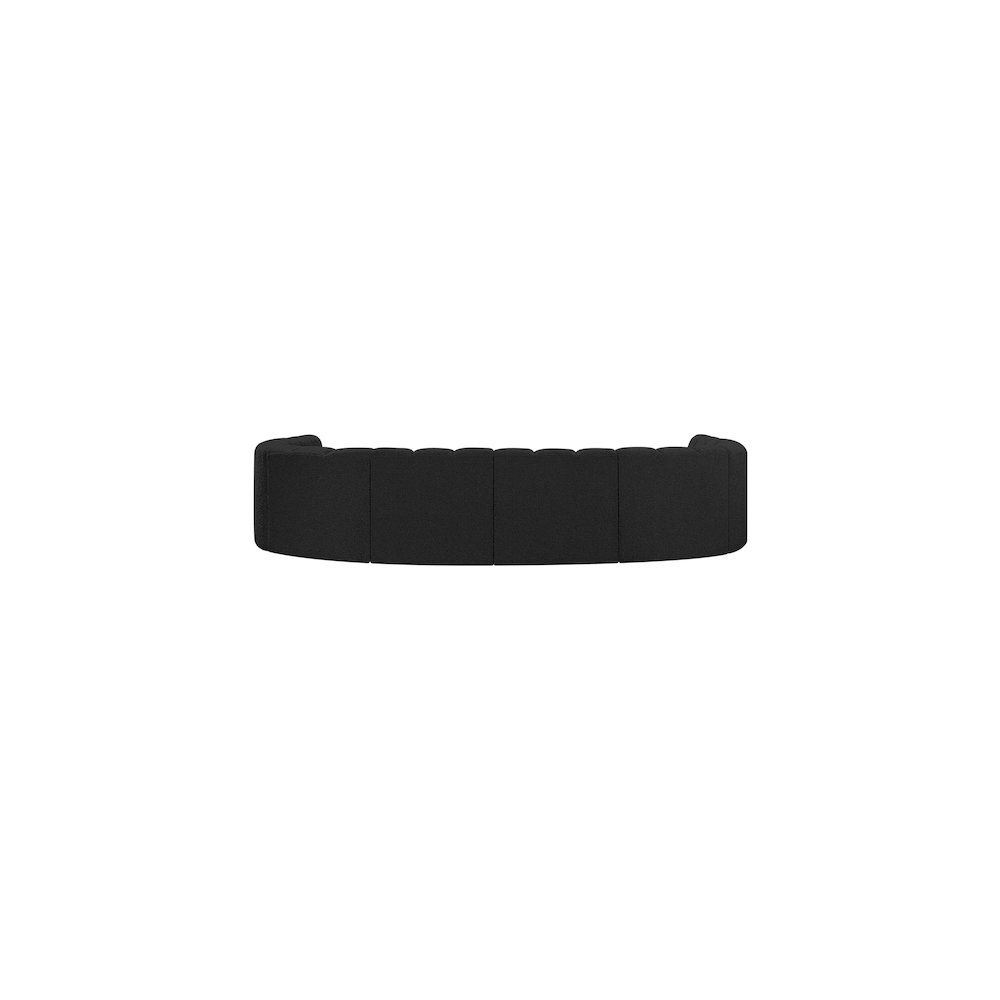 Arc Black Boucle Fabric Modular Sofa
