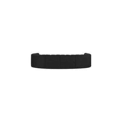 Arc Black Boucle Fabric Modular Sofa