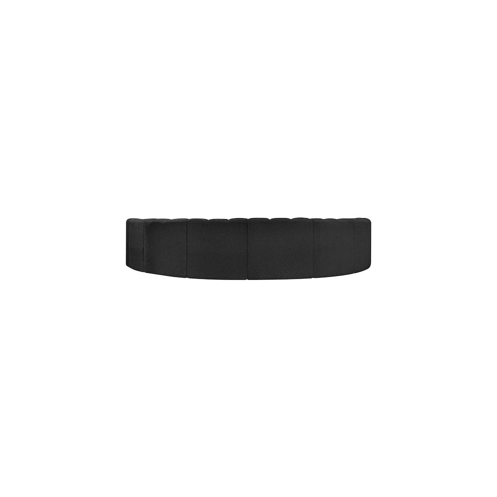 Arc Black Boucle Fabric Modular Sofa