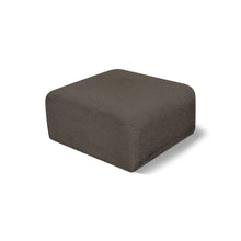 Arc Brown Boucle Fabric Ottoman
