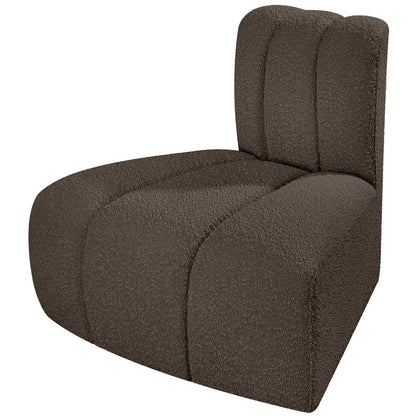 Arc Brown Boucle Fabric Reverse Corner