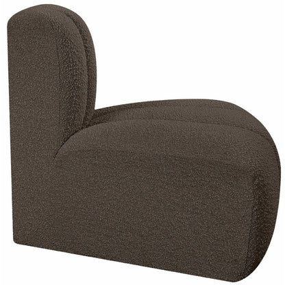 Arc Brown Boucle Fabric Reverse Corner