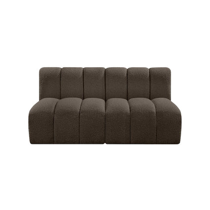 Arc Brown Boucle Fabric Modular Sofa