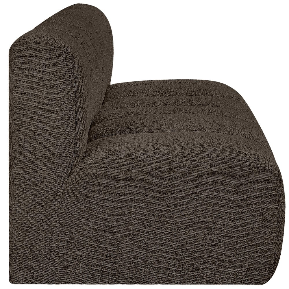 Arc Brown Boucle Fabric Modular Sofa
