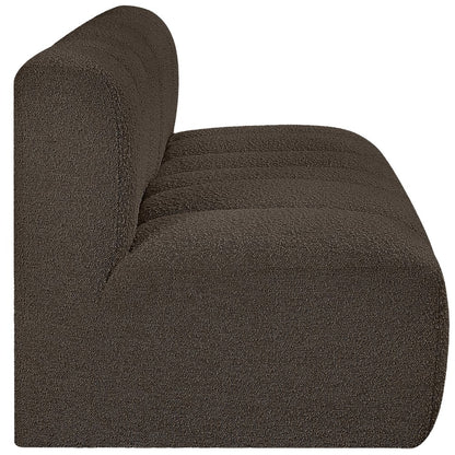 Arc Brown Boucle Fabric Modular Sofa