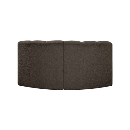 Arc Brown Boucle Fabric Modular Sofa