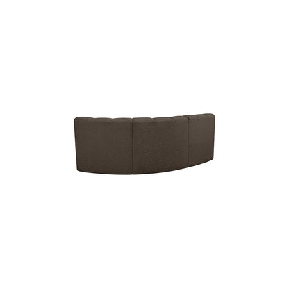 Arc Brown Boucle Fabric Modular Sofa