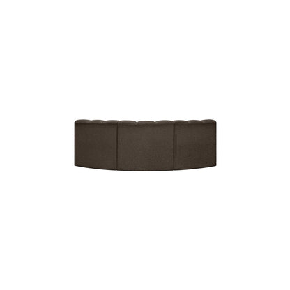 Arc Brown Boucle Fabric Modular Sofa