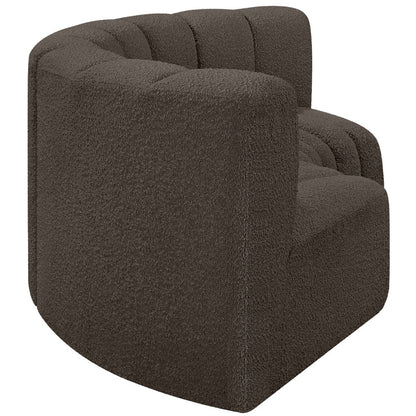 Arc Brown Boucle Fabric Modular Sofa