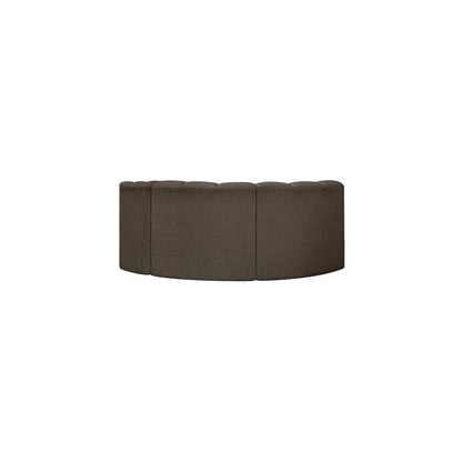 Arc Brown Boucle Fabric Modular Sofa