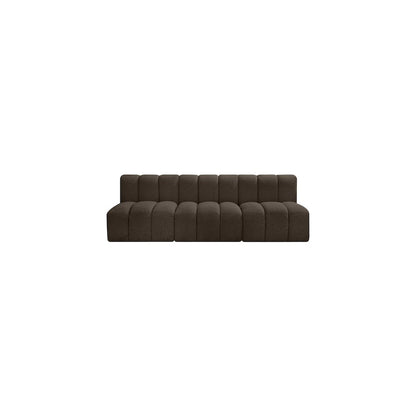 Arc Brown Boucle Fabric Modular Sofa