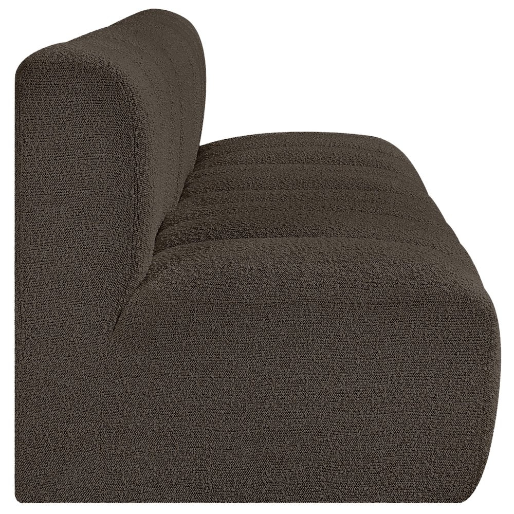 Arc Brown Boucle Fabric Modular Sofa