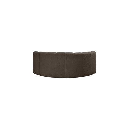 Arc Brown Boucle Fabric Modular Sofa