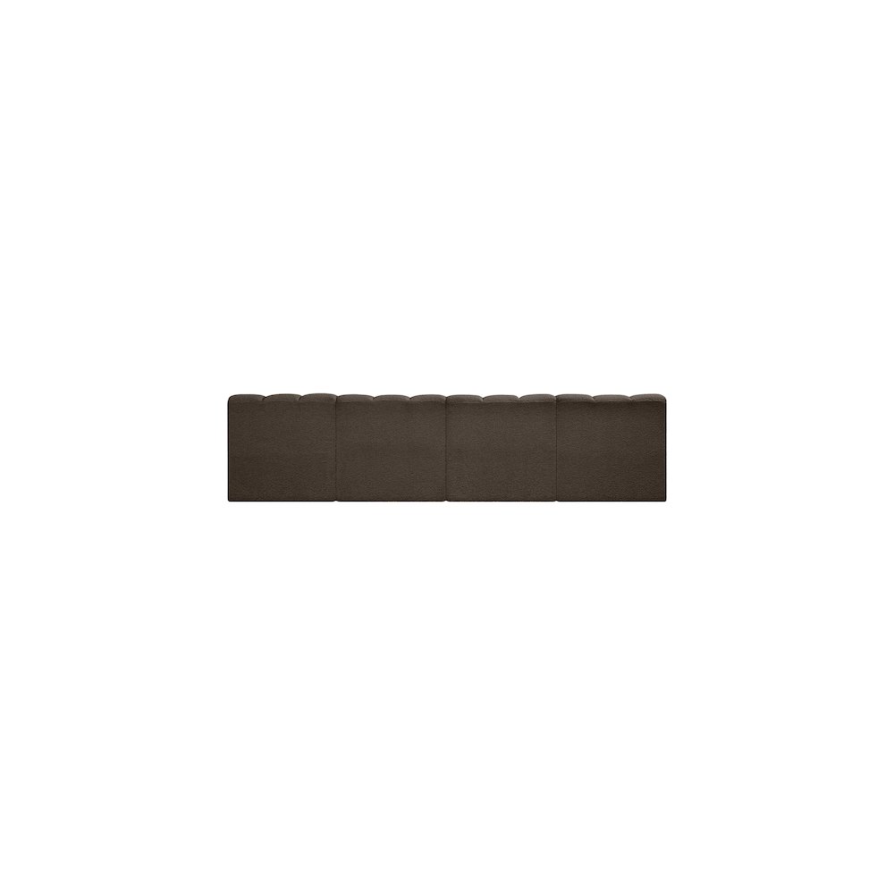 Arc Brown Boucle Fabric Modular Sofa